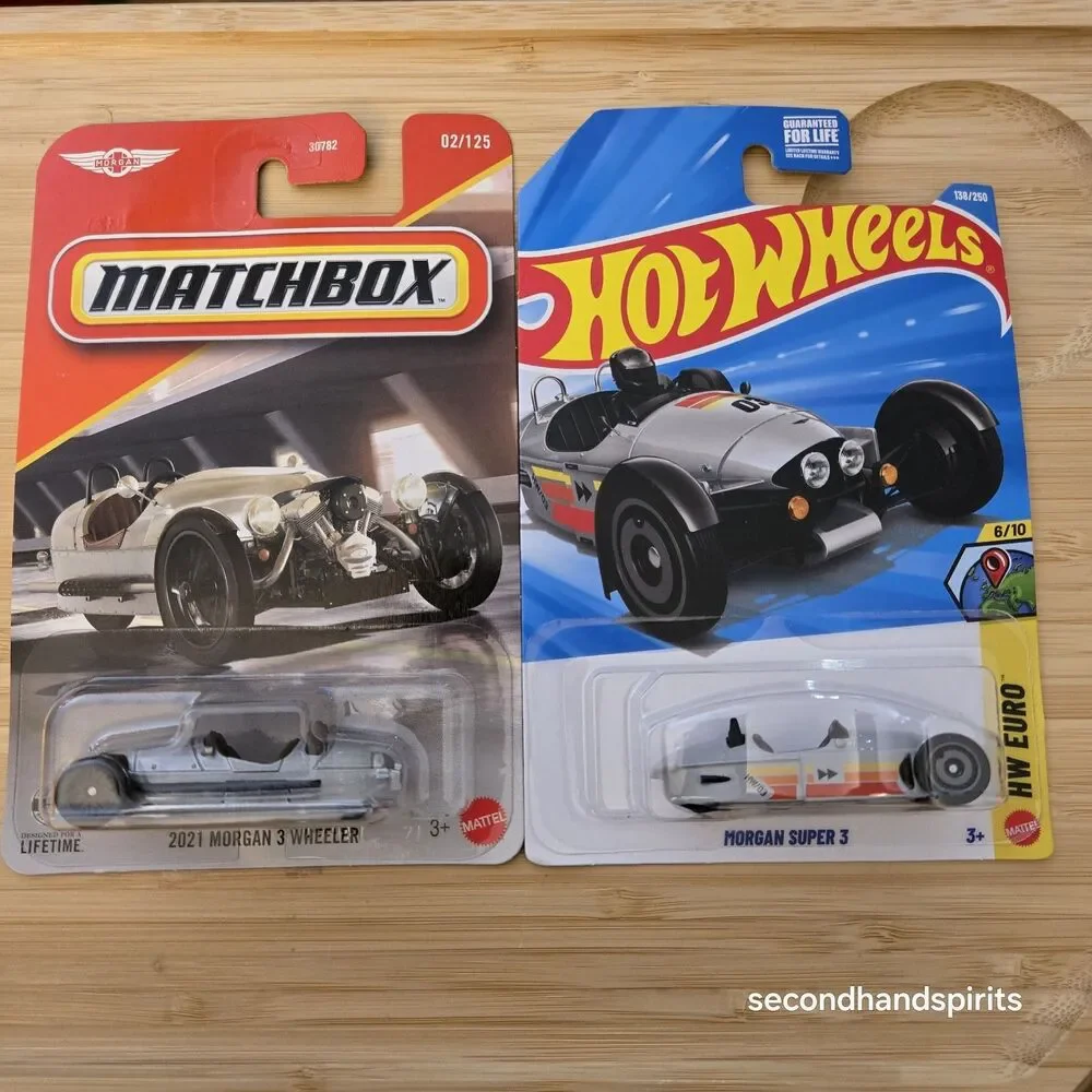 2025 Hot Wheels & Matchbox Morgan Super 3 ~3-Wheeler Diecast Car Lot 1:64 New